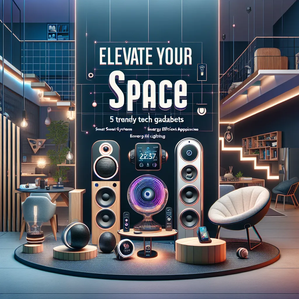 Elevate Your Space: 5 Trendy Tech Gadgets Revamping Modern Homes