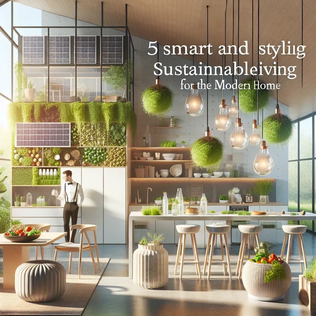5 Smart and Stylish Sustainable Living Ideas for the Modern Home