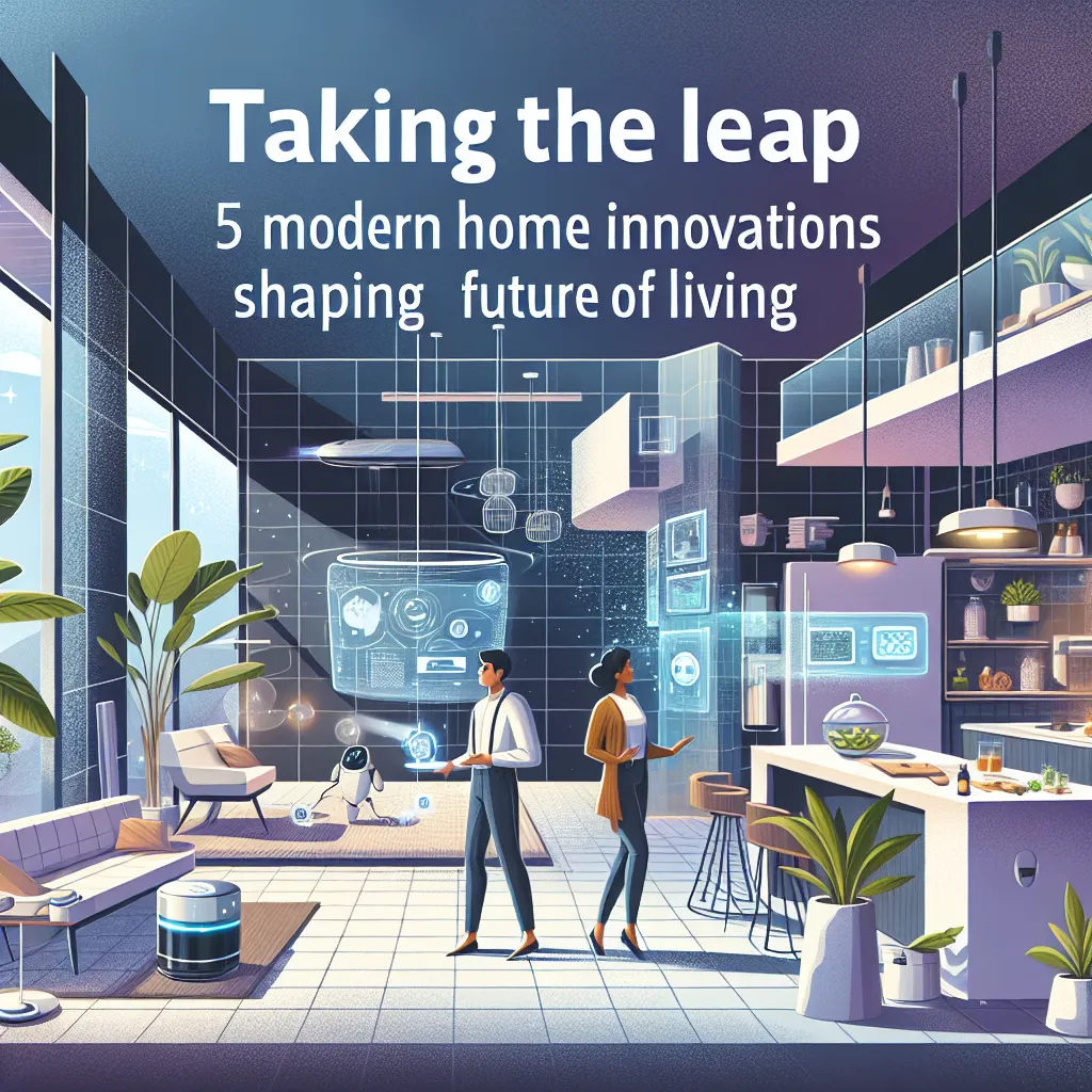 Taking the Leap: 5 Modern Home Innovations Shaping the Future of Living