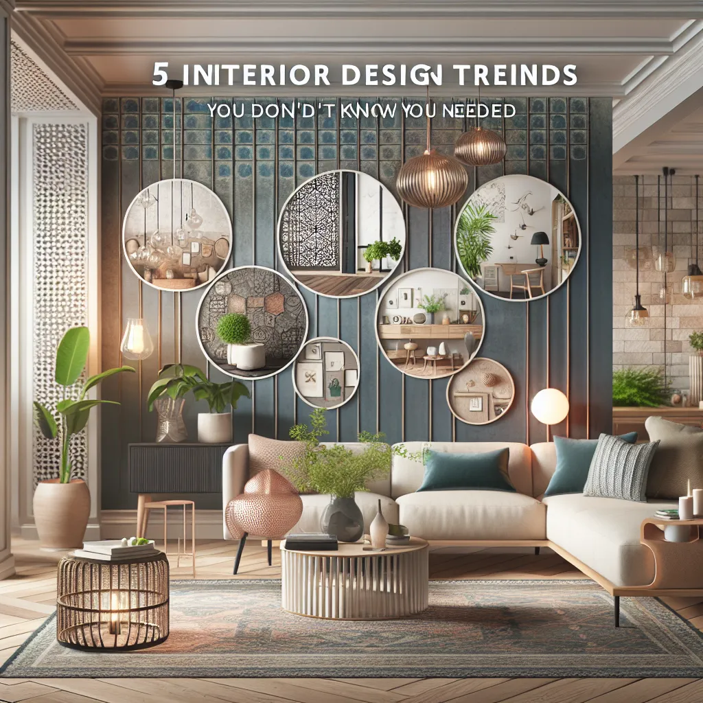 5 Interior Design Trends You Didn't Know You Needed