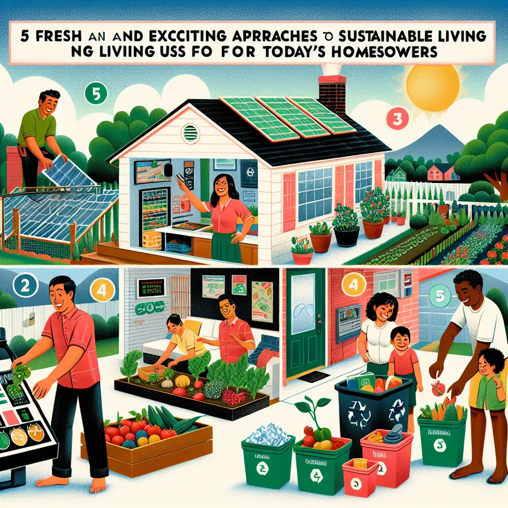5 Fresh and Exciting Approaches to Sustainable Living for Today's Homeowners