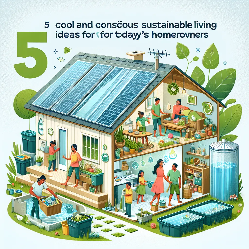 Fresh Perspectives: 5 Cool and Conscious Sustainable Living Ideas for Today's Homeowners