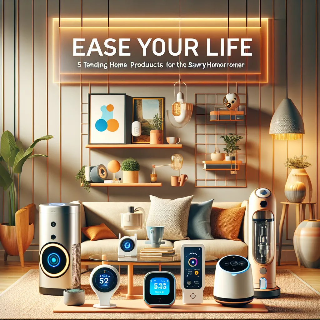 Ease Your Life: 5 Trending Home Products for the Savvy Homeowner