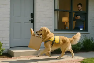 When Your Dog Becomes The Delivery Guy: What Viral Pet “Couriers” Reveal About Smarter Homes