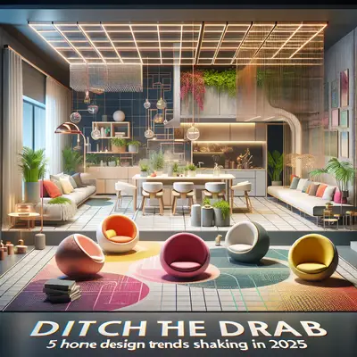 Ditch the Drab: 5 Home Design Trends Shaking Up 2025